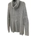 Athleta Borealis Cowl Neck Sweater Gray Long Sleeve Knit Wool Boucle Size Small