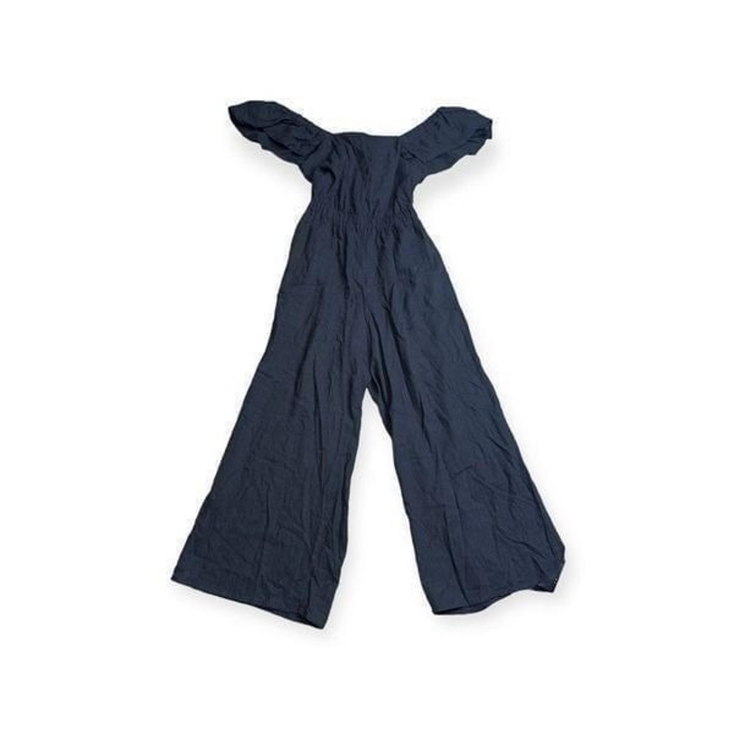 Blue Rain Women's Black Off The Shoulder Wide-Leg Romper Extra Extra Small NWT