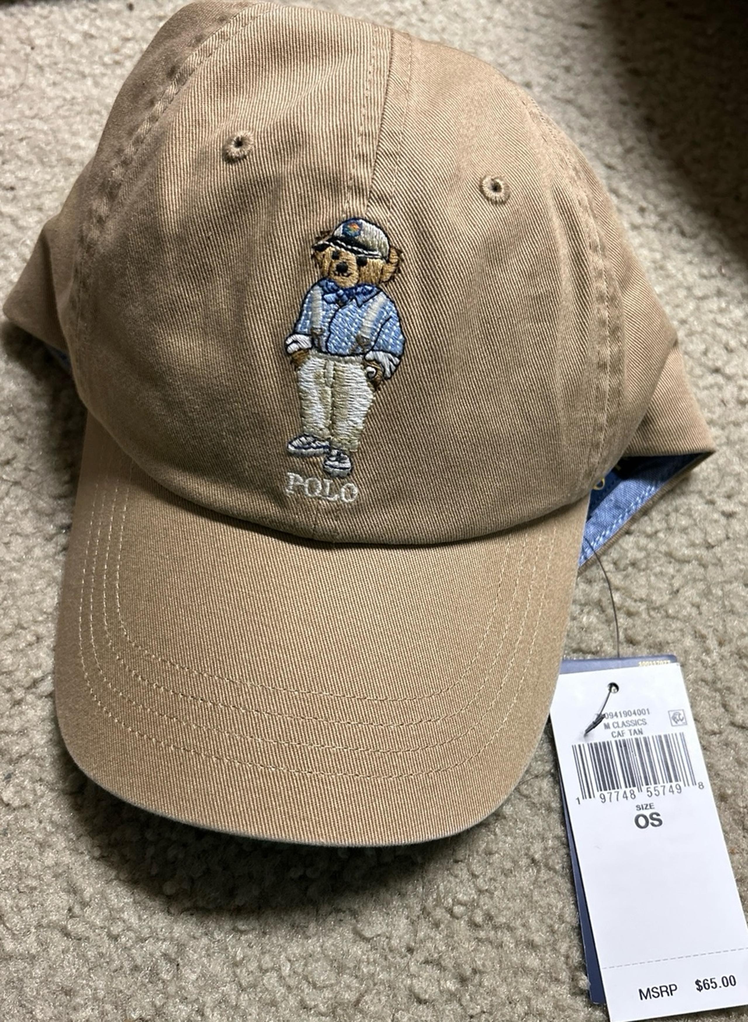 Men’s Polo Bear Overalls Hat by Polo Ralph Lauren