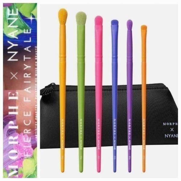 Morphe X Nyane Fierce Fairytale 6-Piece Eye Brush Set & Bag