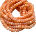 2 strands Shaded Orange Opal Beads, Natural Peruvian Opal Gemstone Beads Strands