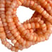 2 strands Shaded Orange Opal Beads, Natural Peruvian Opal Gemstone Beads Strands