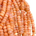 2 strands Shaded Orange Opal Beads, Natural Peruvian Opal Gemstone Beads Strands