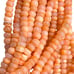 2 strands Shaded Orange Opal Beads, Natural Peruvian Opal Gemstone Beads Strands
