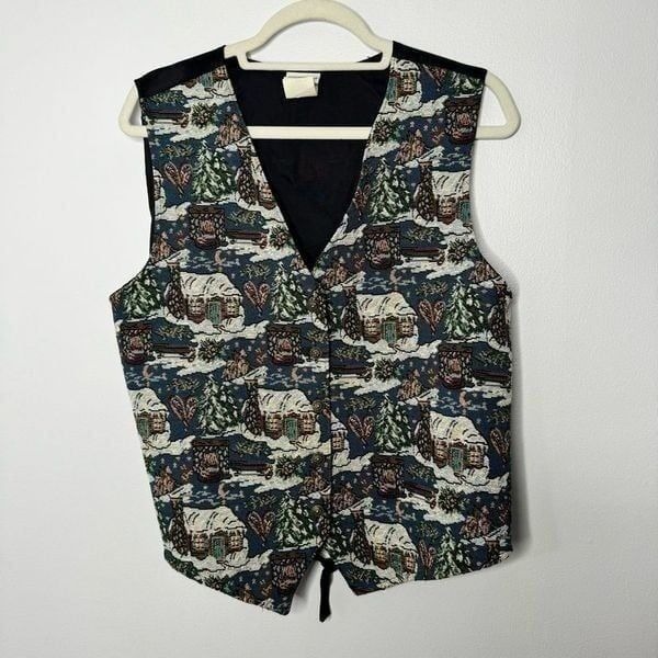 Vintage Bobbie Brooks Christmas vest size large