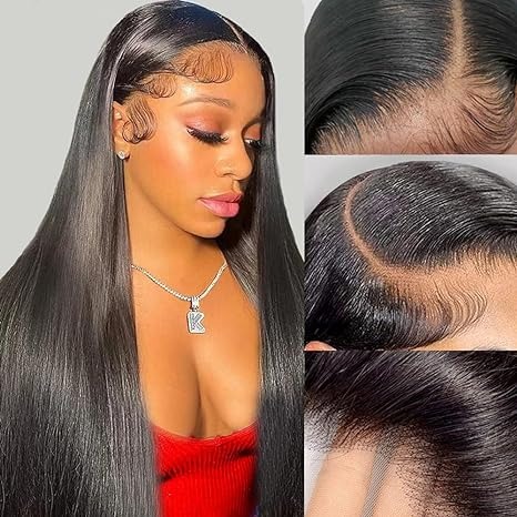 22 Inch 180% Density Straight Wigs Human Hair j32ic