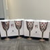 Novogratz Valentine Acrylic Wine Glasses Set of 4