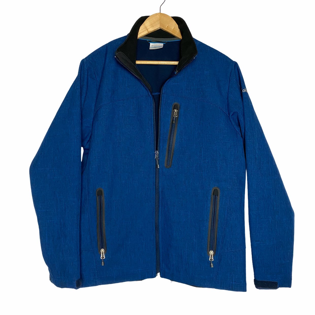 Columbia Blue Fleece Lined Zip Jacket