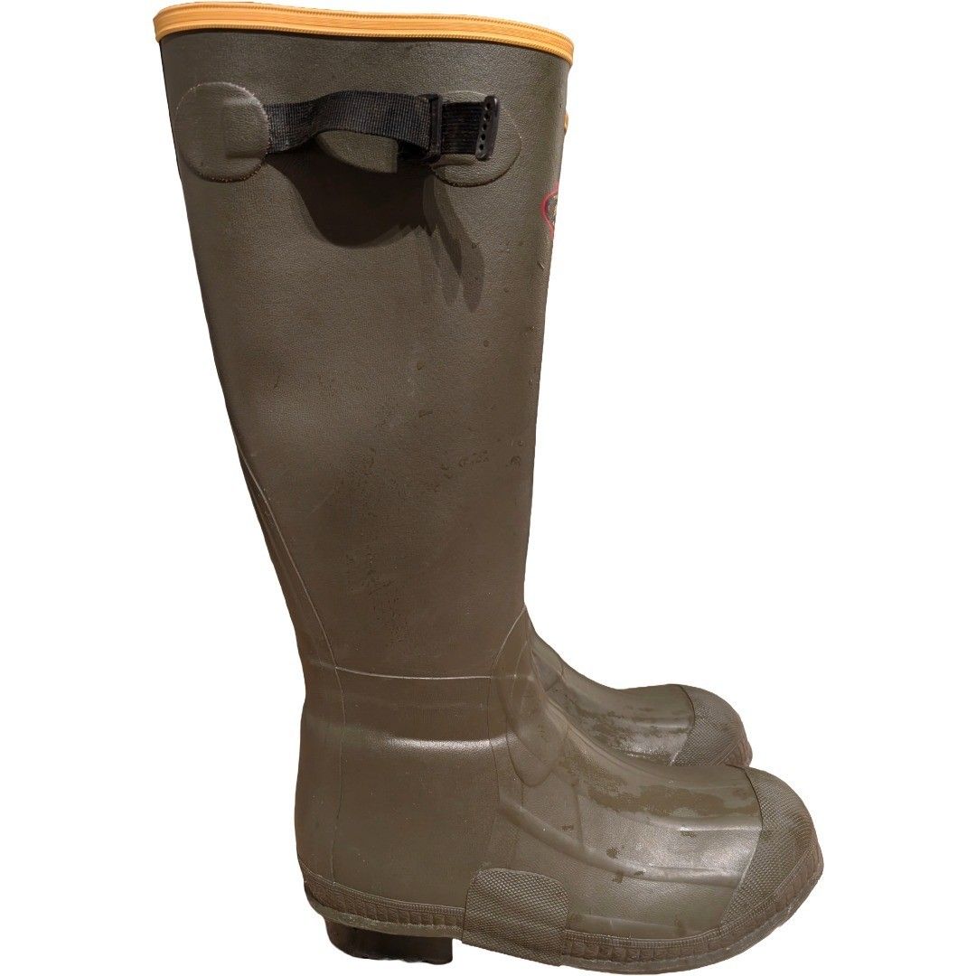 Lacrosse Utility Boots Men's 7 US Burly 18 in Air Grip Foam Insulated 266050