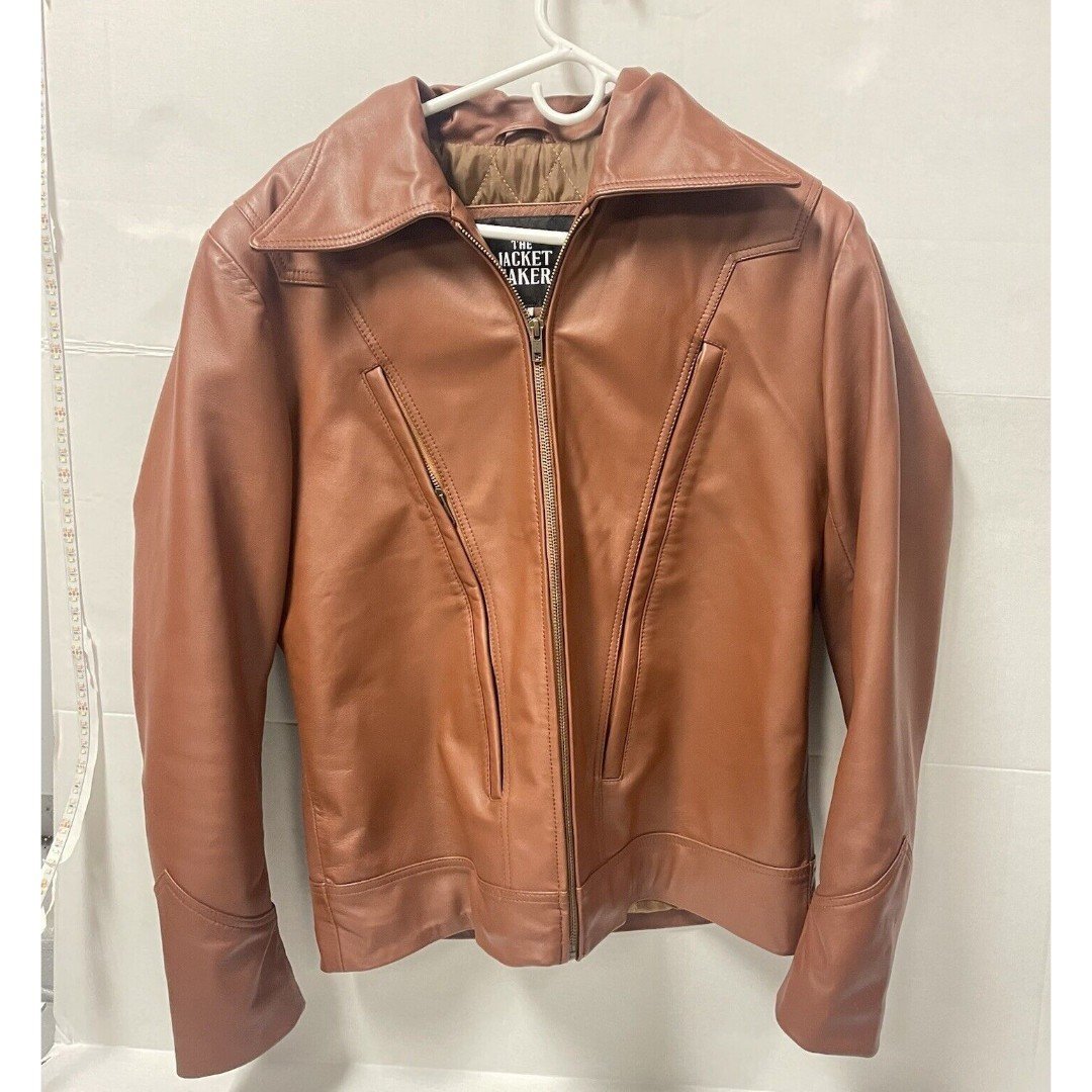 The Jacket Maker Old School Brown Leather Jacket