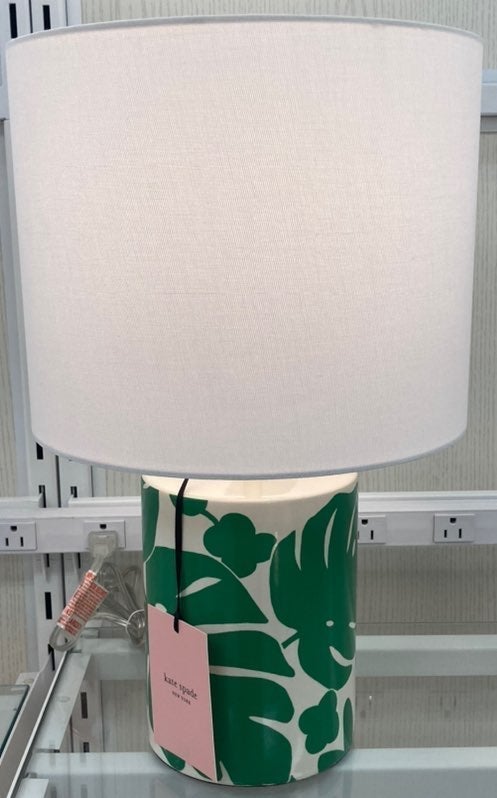 Kate Spade Short Green Palms table lamp New