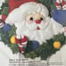 Bucilla Holly Jolly Santa Felt Wreath Kit 83028 NEW Christmas Decorations
