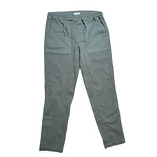 Allview Men's Garment Dyed Army Green Drawstring Pocket Khaki Chino Pants MEDIUM