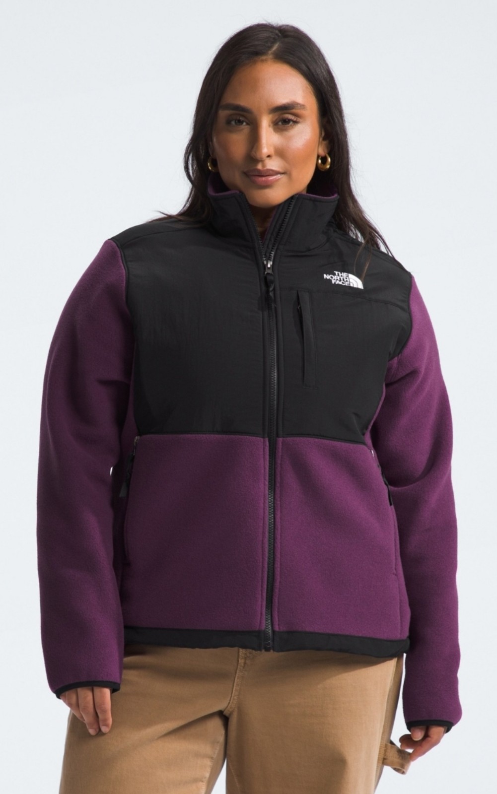180 The North Face Women Plus Size Denali Zip-Front Fleece Jacket