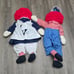 Vintage Classic Raggedy Ann and Andy Doll Set 3 ft