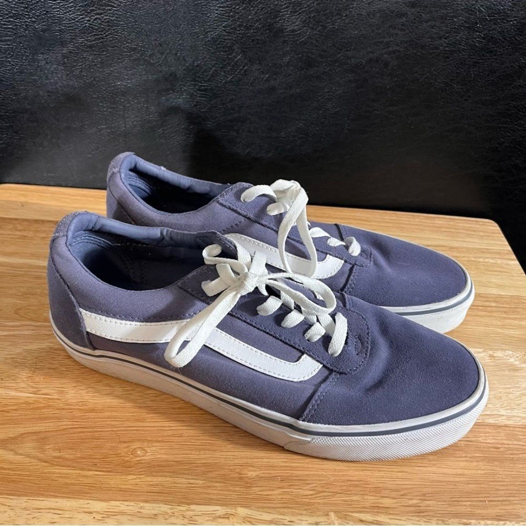Vans Blue And White Sneakers Size 10