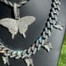 Butterfly Necklace Set White Gold