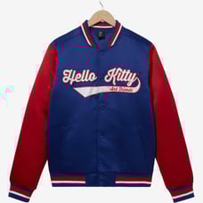 NEW Sanrio Hello Kitty and Friends Bomber Jacket Blue - Adult Size XL