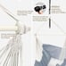 Hammock Chair Hanging Rope Swing, Max 500 Lbs, 2 Cushions Included(10%OFF)
