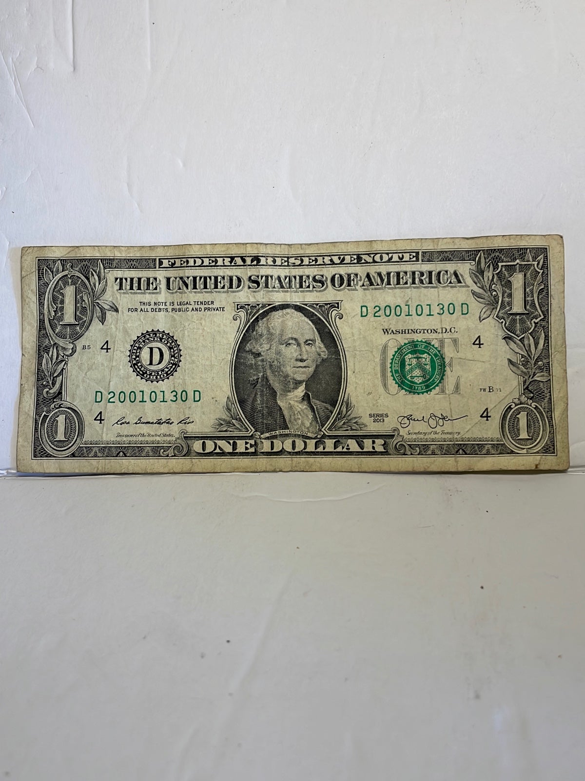 One dollar 20010130 98.8% cool number! + Date 2001 01 30