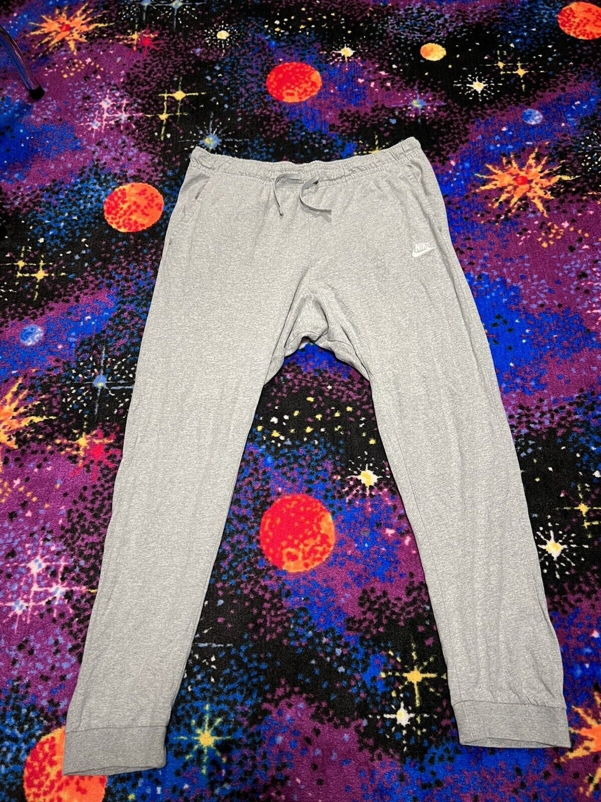 Nike Men's Sweatpants Athletic Ribbed Cuff Drawstring Fitness Fleece Jogger XL