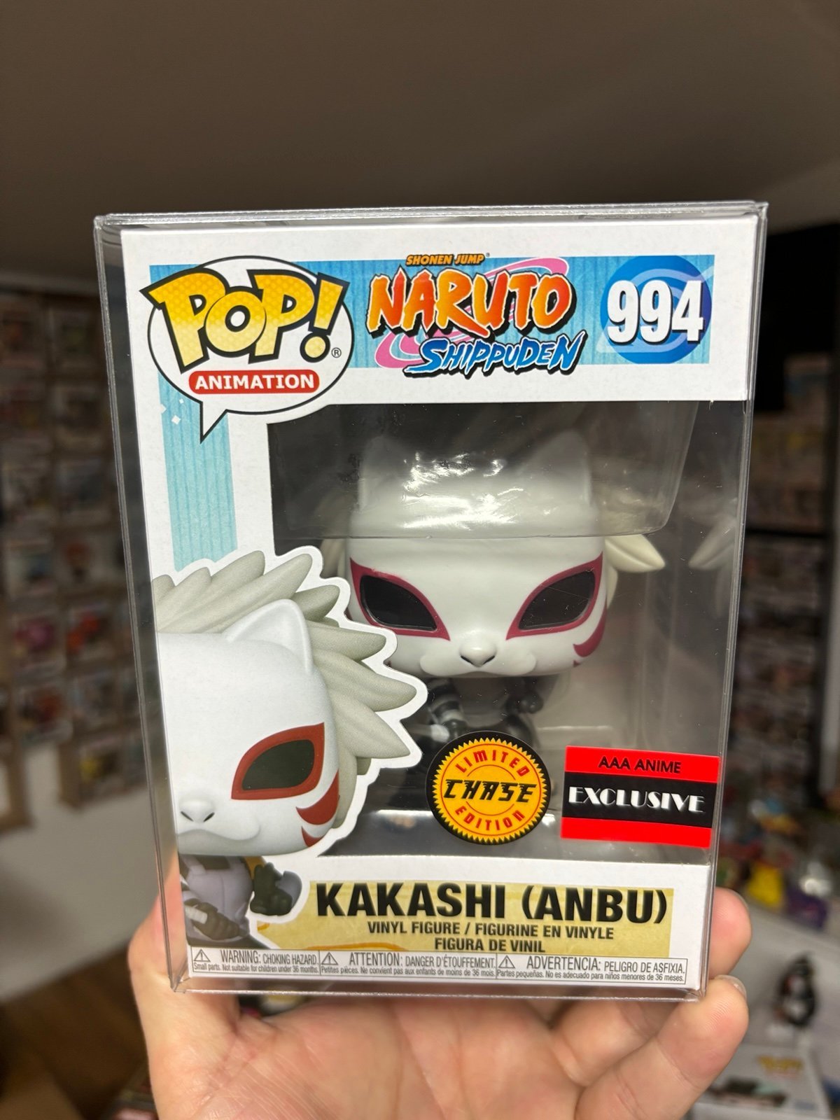 Kakashi anbu chase AAA anime exclusive funko pop Naruto shippuden anime mint