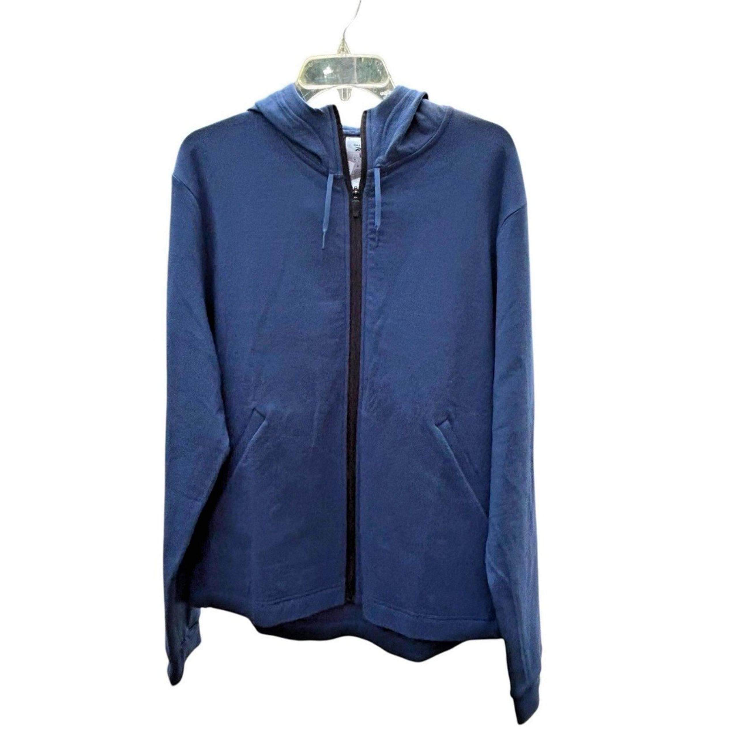 NEW Reebok Active Collective DreamBlend Full-Zip Hoodie Men's Size XL Blue