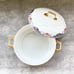 Vtg Crown Edelstein Bavaria Germany Rose China Serving Bowl Tureen 8” Lid c1924