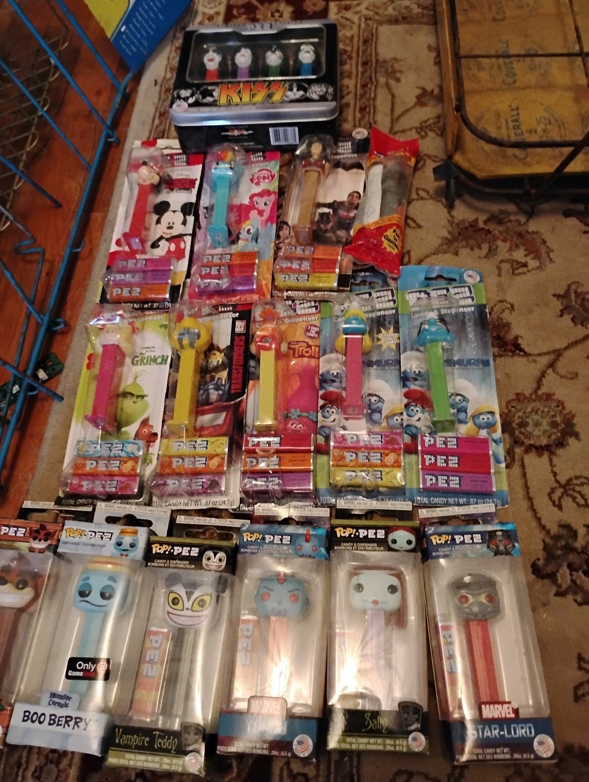 Lot of plz dispensers