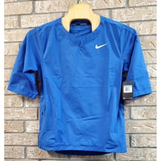 Nike Baseball V-Neck Pullover Shirt Men Size Medium Blue Warm Up Practice NWT
