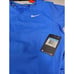Nike Baseball V-Neck Pullover Shirt Men Size Medium Blue Warm Up Practice NWT