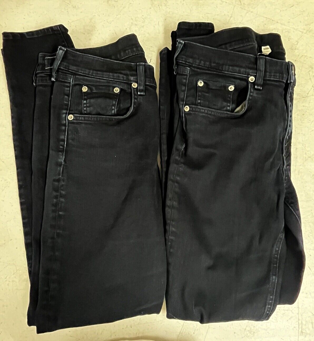 Rag and Bone Skinny Stretch Over Dyed Denim Bundle (X 2) Jeans Size 30