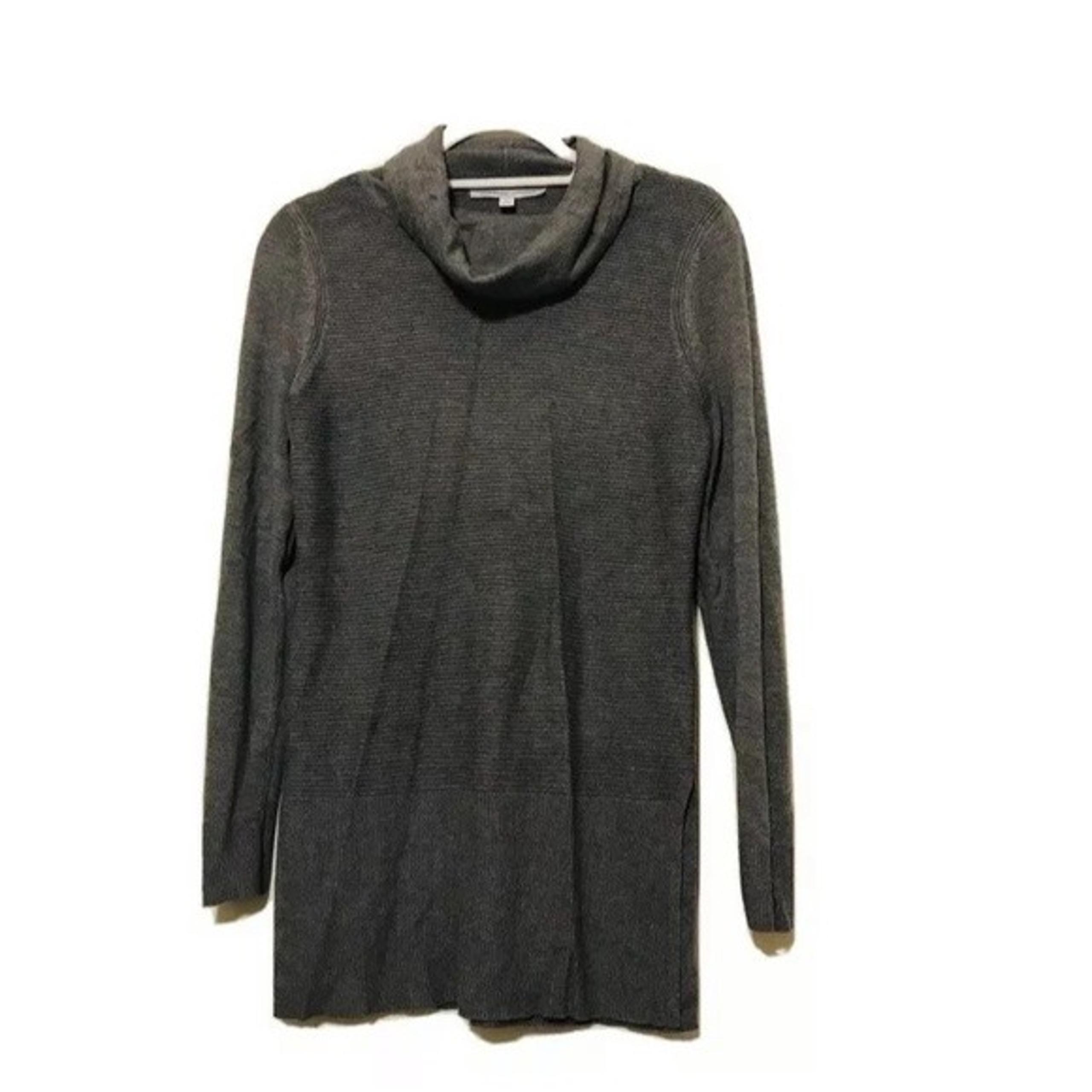 Adrienne Vittadini Gray Turtleneck Sweat
