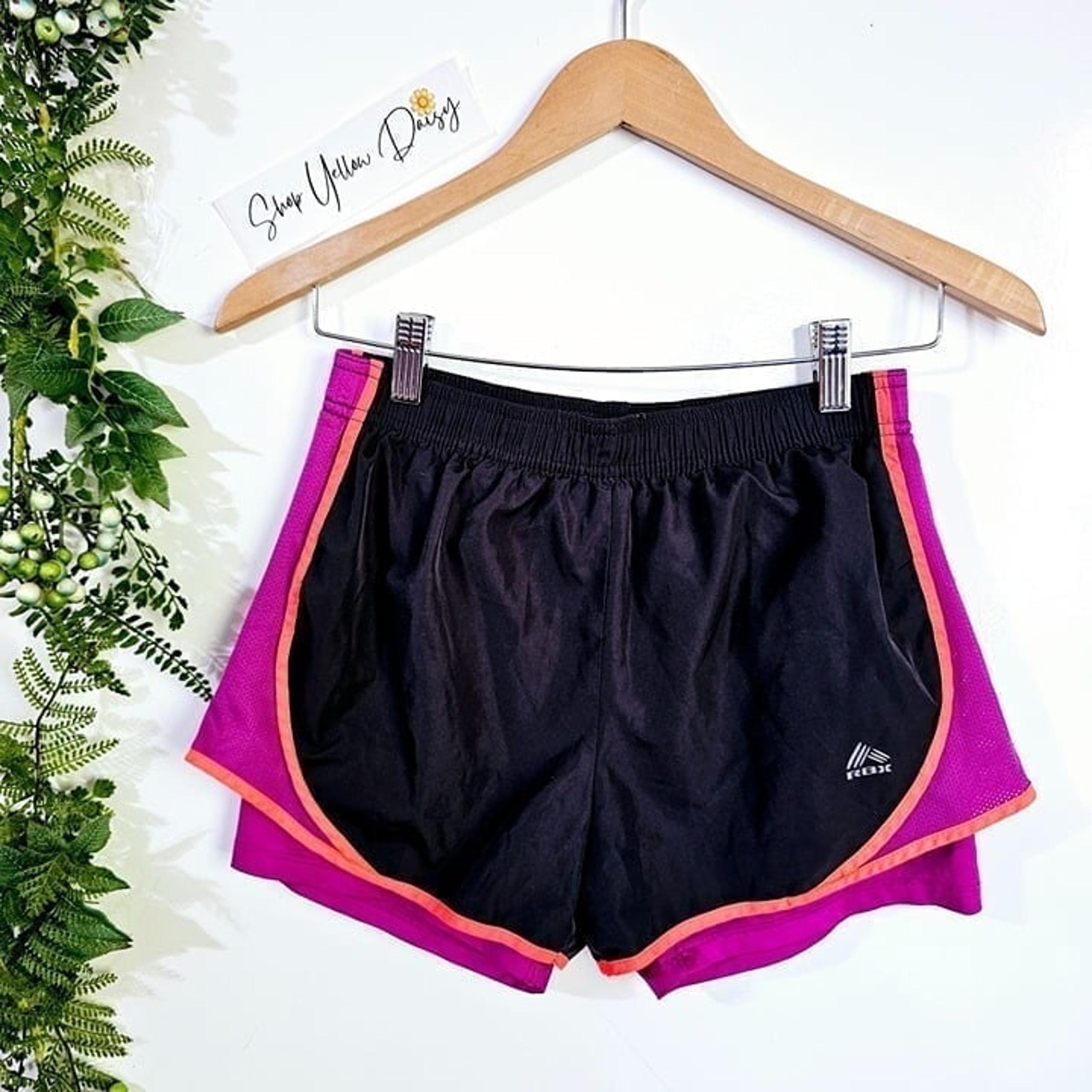 RBX Womens Black & Pink Athletic Running Shorts Size S ~S64.5