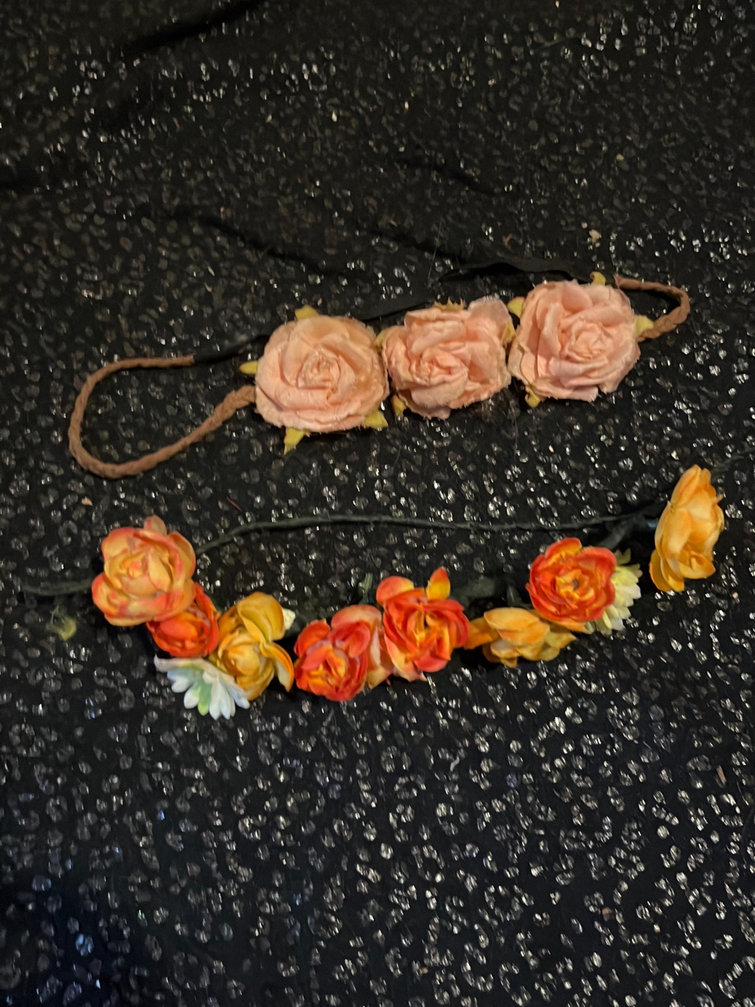 Set of two flower headbands