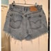 Levis Vintage 550 Every Garment Guaranteed Cutoff Light Wash Jean Shorts Size 10