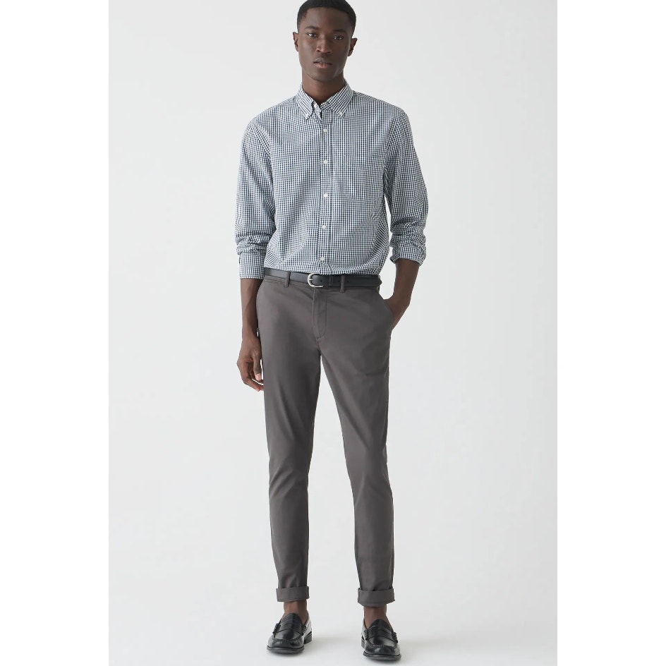 J.Crew Pants Mens 32 x 30 Grey 250 Skinny Fit Stretch Chino Preppy