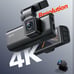 4K Dual Dash Cam Built-in WiFi GPS Front 4K/2.5K and Rear