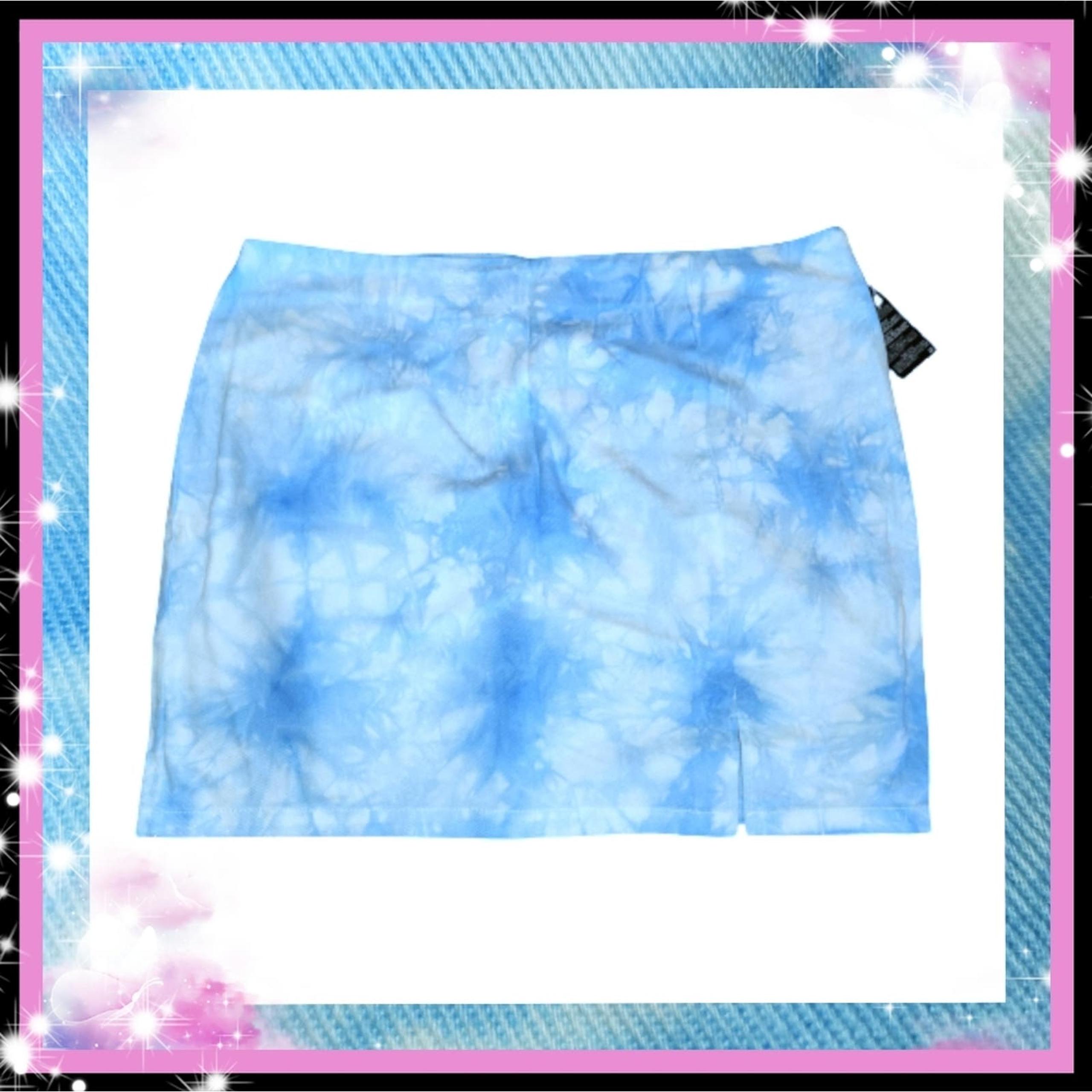 COOL ☆ CLOUD DYED ☆ DENIM SKIRT ☆ 3x ☆ NWT
