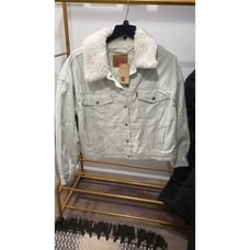 Levis Cropped Sherpa Corduroy Jacket 2x