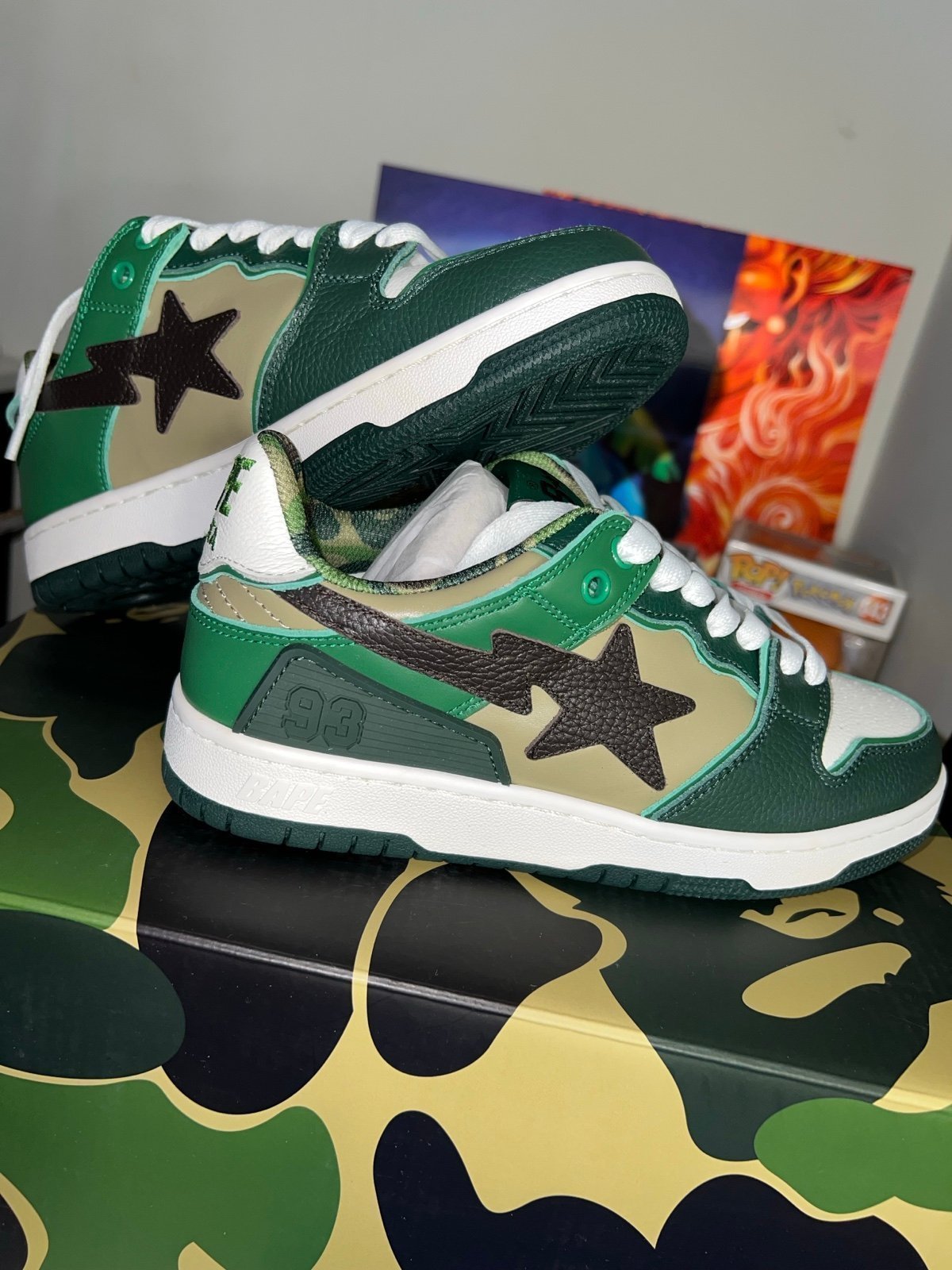 Bape sk8 sta green