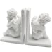 Set of White Angel Book Ends