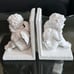 Set of White Angel Book Ends