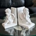 Set of White Angel Book Ends