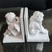 Set of White Angel Book Ends
