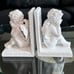 Set of White Angel Book Ends