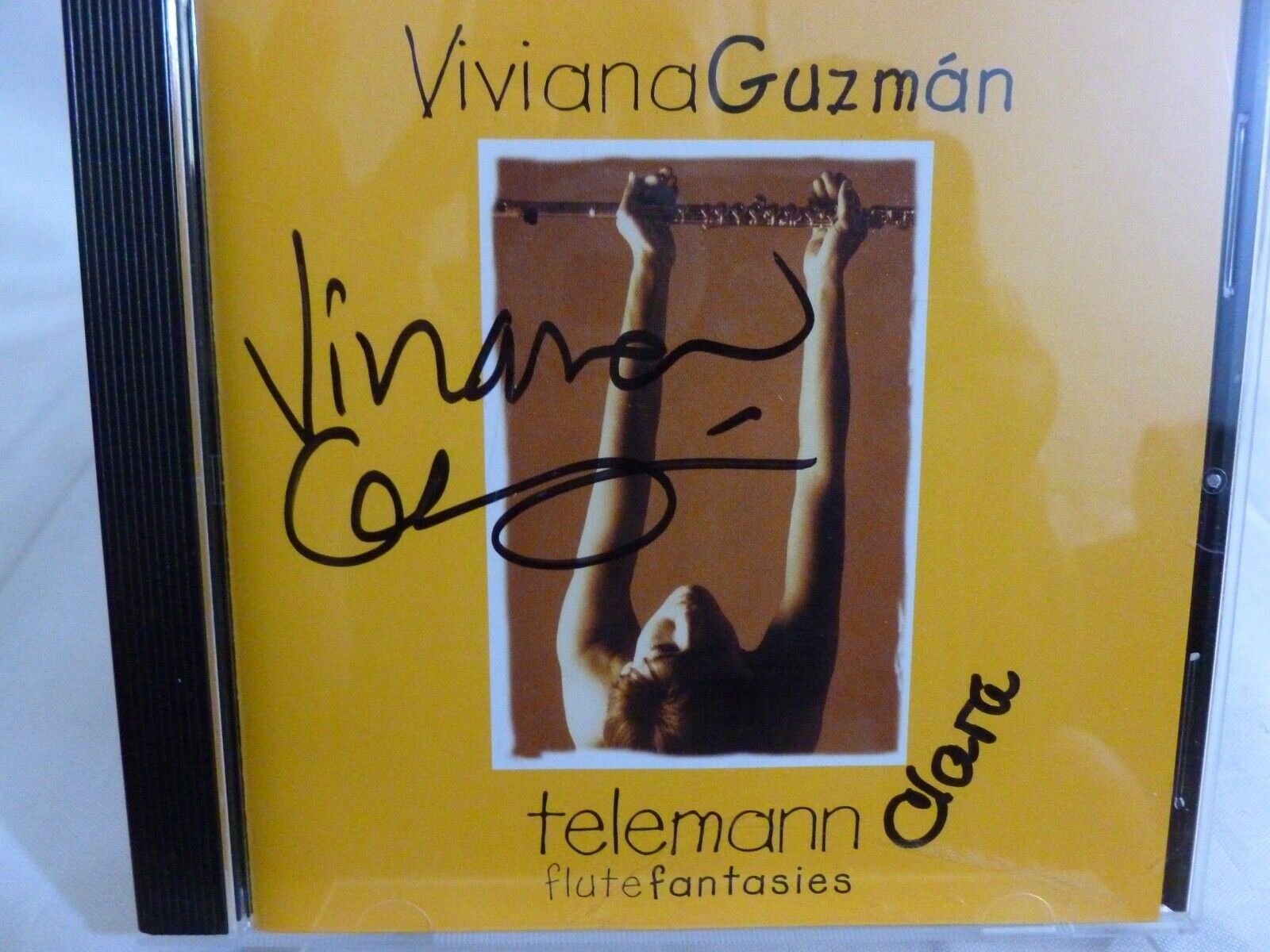 Telemann Flute Fantasies - Viviana Guzmán (CD, 2007) Artist Signed / Autographed