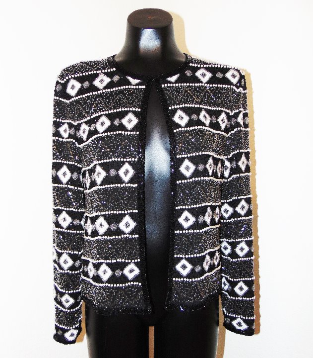 Vintage 1980s Beaded Design Cardigan top