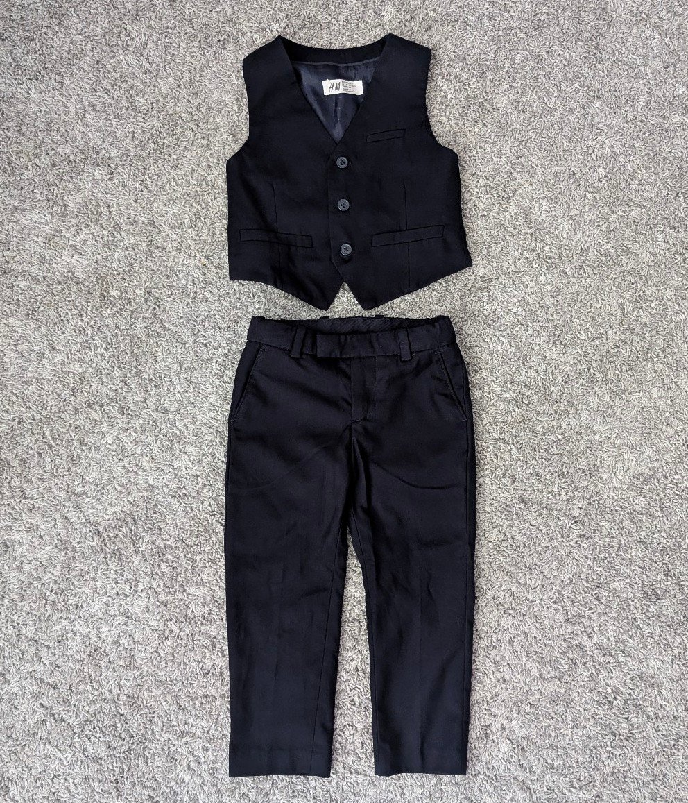 H&M Navy toddler boys suit 2-3 yrs