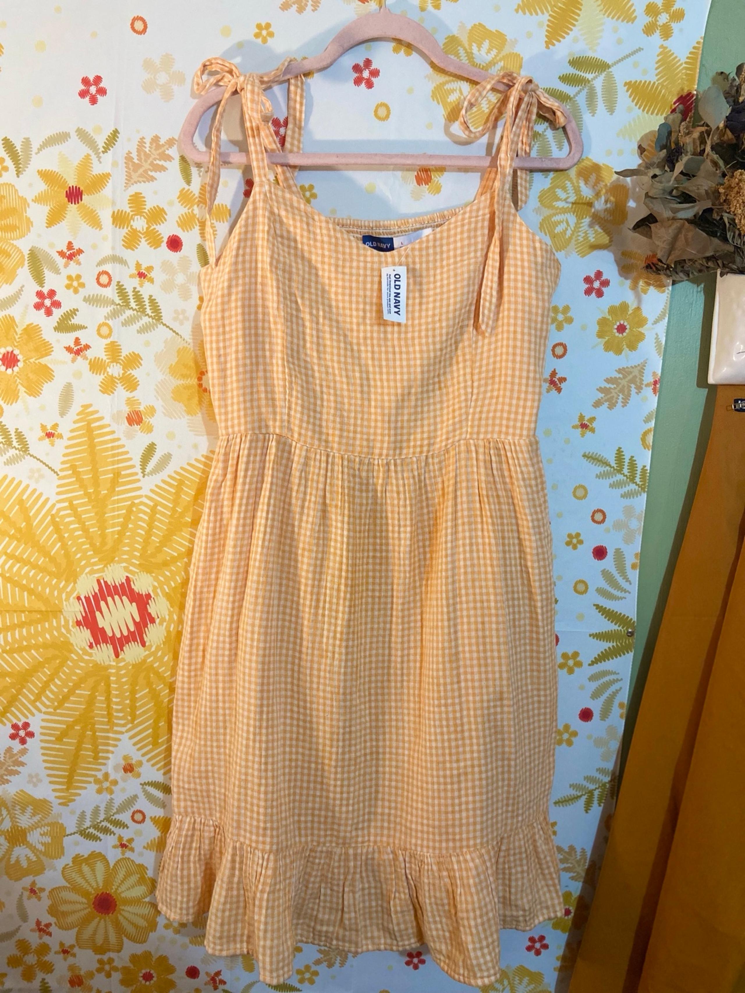 Old Navy Gingham Fit & Flate Above Knee Mini Dress New With Tag NWT
